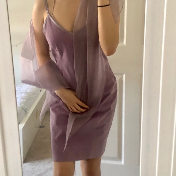 Danier Suede Purple Dress - Picture 3 of 4